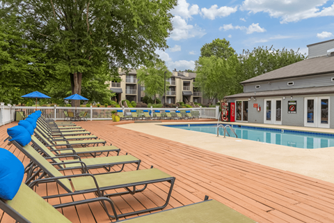 Swimming Pool With Relaxing Sundecks at The Parke at Trinity Apartment Homes, North Carolina, 27607